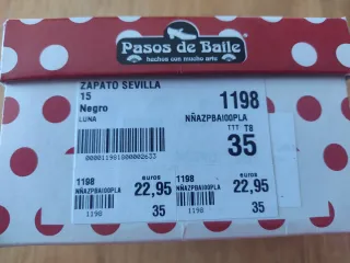 Zapatos de baile niña Pasos de Baile negros