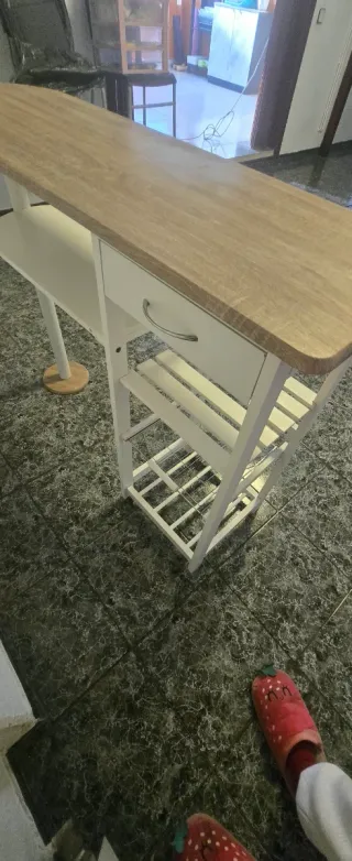 Mueble Bar Cocina Madera y Metal