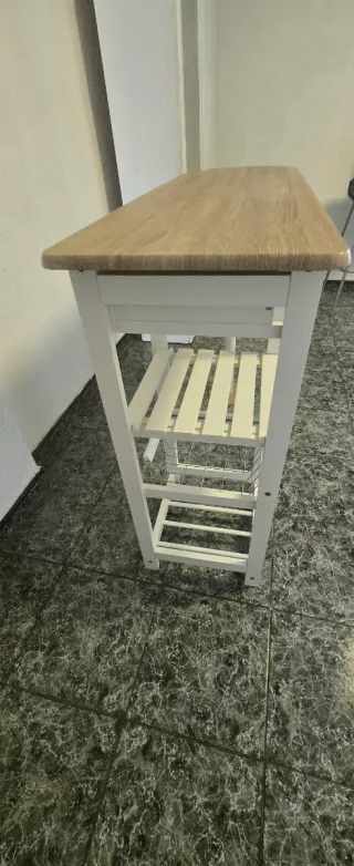 Mueble Bar Cocina Madera y Metal