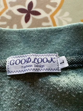 Polo Lacoste verde retro vintage talla M