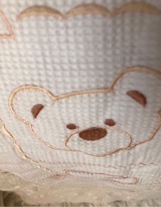 Piumone culla corredo ricamato