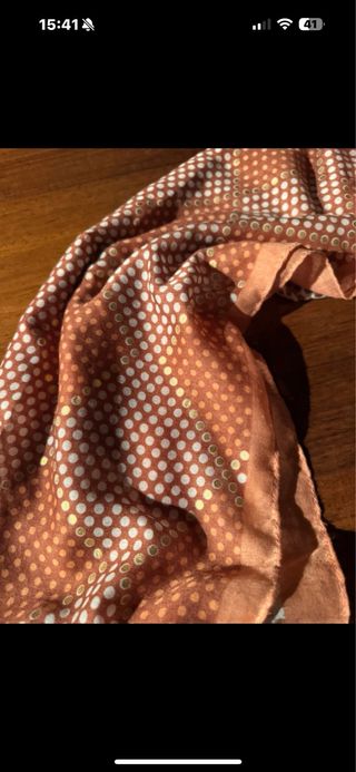 Pashmina Swiss Jeans pois oro e arancio