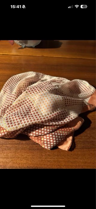 Pashmina Swiss Jeans pois oro e arancio