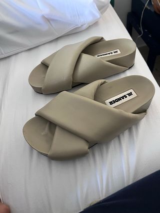 Sandalias Jil Sander Piel Beige