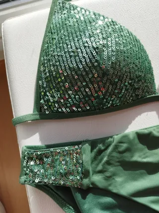 Bikini Lentejuelas Verde Calzedonia