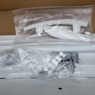 Mampara Ducha Plegable BXF Transparente/Blanca