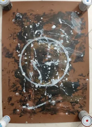 Disegno astratto su cartoncino