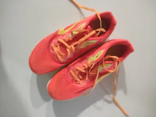 Zapatillas Pista Atletismo Mujer Naranja/Rosa
