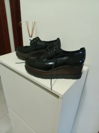 Zapatos de plataforma negros mujer Total mente nue