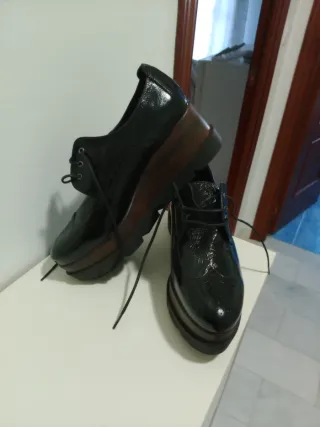 Zapatos de plataforma negros mujer Total mente nue