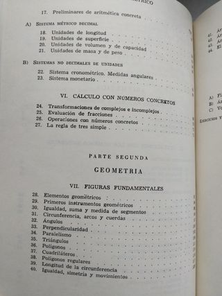 Matemáticas Bachillerato (1957-58)