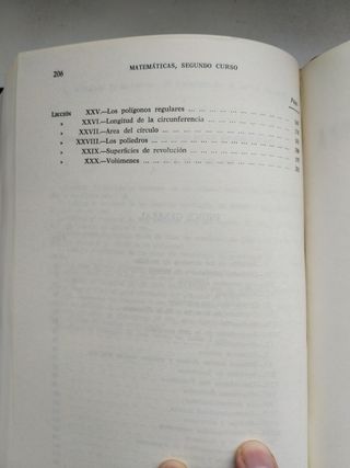 Matemáticas Bachillerato (1957-58)