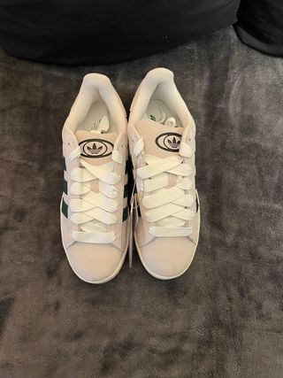 Zapatillas Adidas Campus Beige/Verde Nuevas
