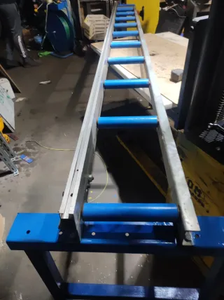 Tope medidor camino de rodillos