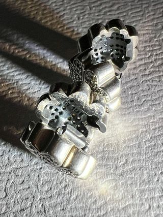 2x Clips Pandora Trébol