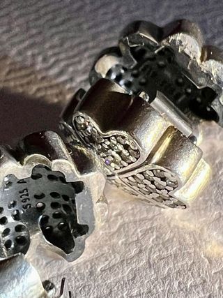 2x Clips Pandora Trébol