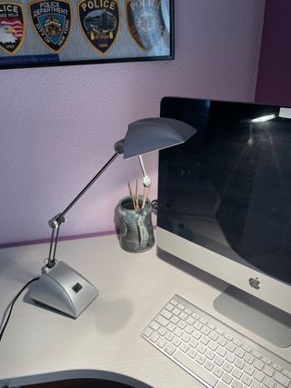 Flexo de escritorio gris