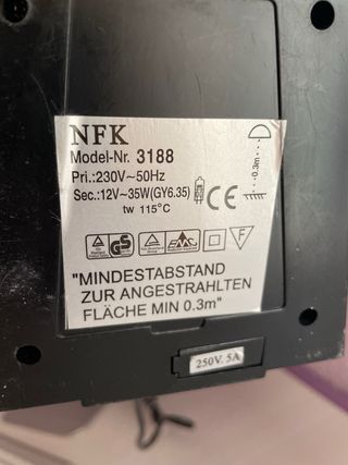 Flexo de escritorio gris