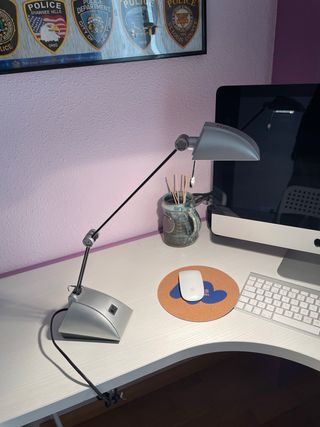 Flexo de escritorio gris