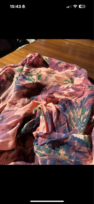 Pashmina innbamboo arancione e viola