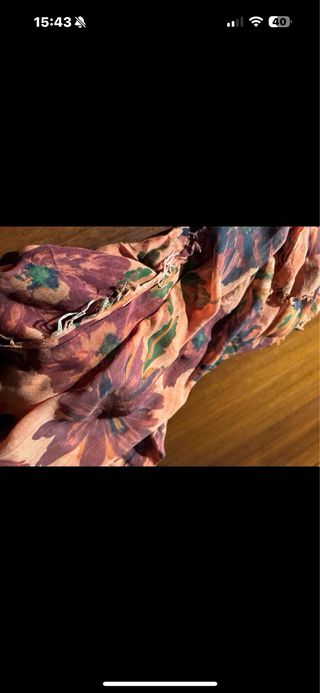 Pashmina innbamboo arancione e viola