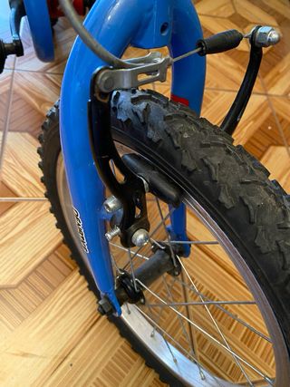 Bicicleta infantil con ruedines