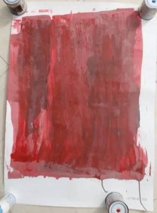 Disegno astratto fatto a mano su cartoncino