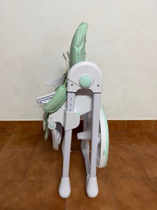 Trona bebé verde plegable
