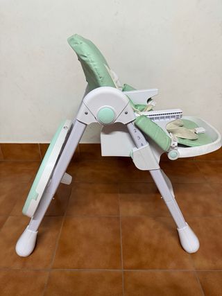 Trona bebé verde plegable