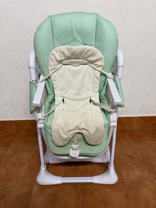 Trona bebé verde plegable
