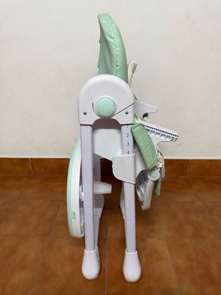 Trona bebé verde plegable