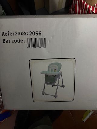 Trona bebé verde plegable