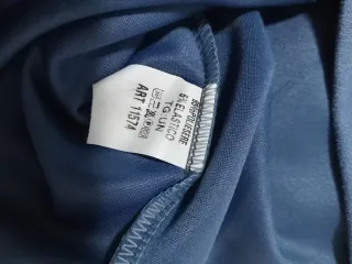 Gonna scamosciata blu con cintura