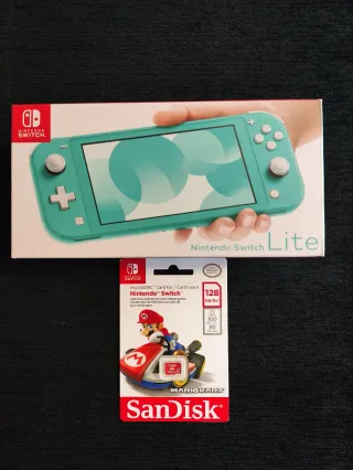 NUEVA Nintendo Switch Lite Turchese + Scheda 128G