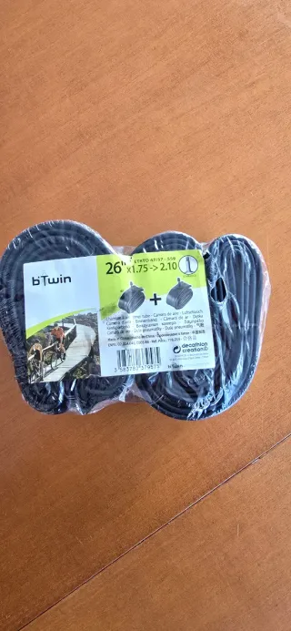 2 Cámaras rueda bici 26"