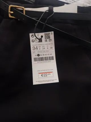 Pantalón de vestir negro Stradivarius