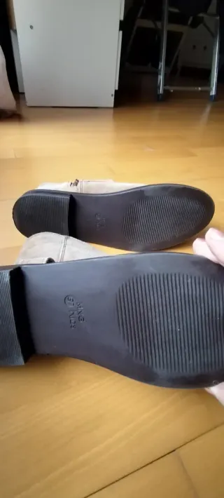 Botines piel Mango niña talla 37