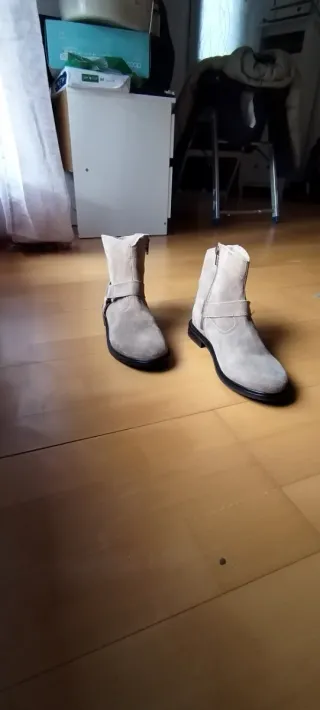 Botines piel Mango niña talla 37