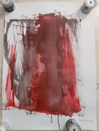 Disegno astratto su cartoncino