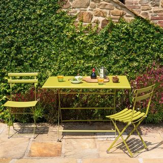 10 Sedie pieghevoli EMU Arc en Ciel verdi + carrel