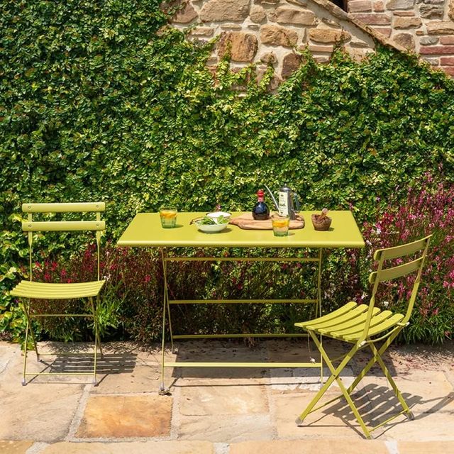 10 Sedie pieghevoli EMU Arc en Ciel verdi + carrel