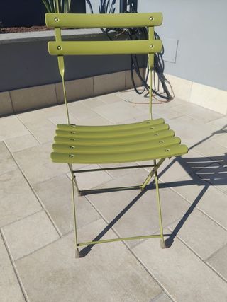10 Sedie pieghevoli EMU Arc en Ciel verdi + carrel