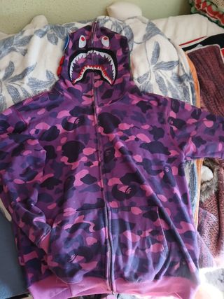 Sudadera BAPE Morada Camuflaje
