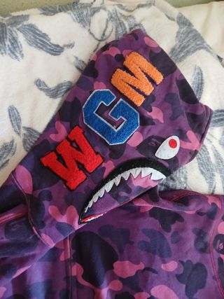 Sudadera BAPE Morada Camuflaje
