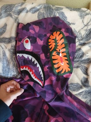 Sudadera BAPE Morada Camuflaje