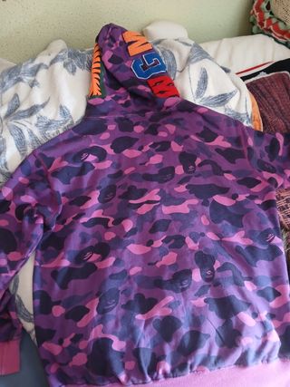 Sudadera BAPE Morada Camuflaje