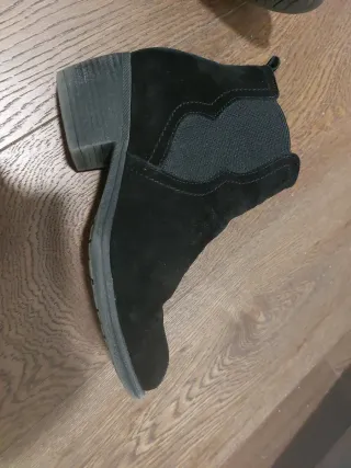 Botín piel tacón ancho