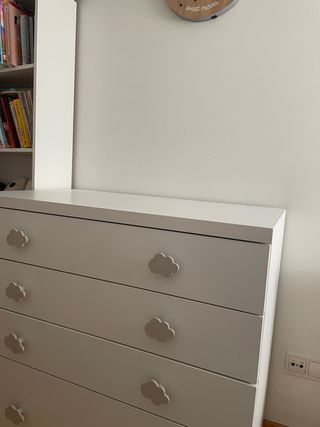 Cómoda infantil con cambiador