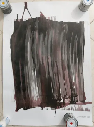 Disegno astratto su cartoncino