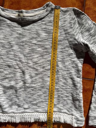 Maglioncino OVS grigio con frange - Taglia XS